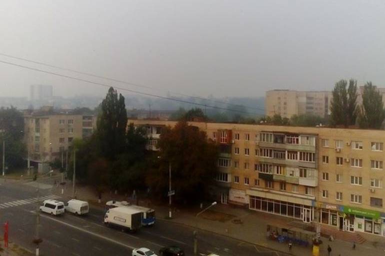 дим у Вінниці фото