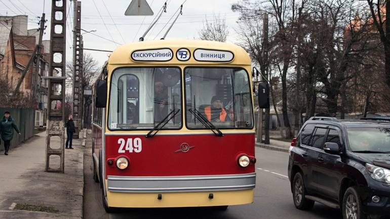 Завтра у Вінниці курсуватиме ретро-тролейбус