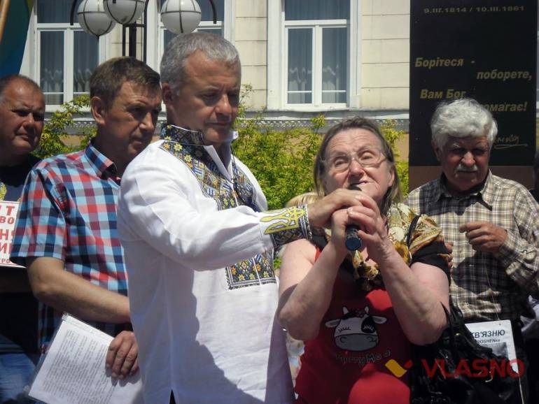 Спекотне віче у Вінниці: &laquo;Юрі &mdash; волю!&raquo;, пільговий проїзд, подолання корупції (фото)