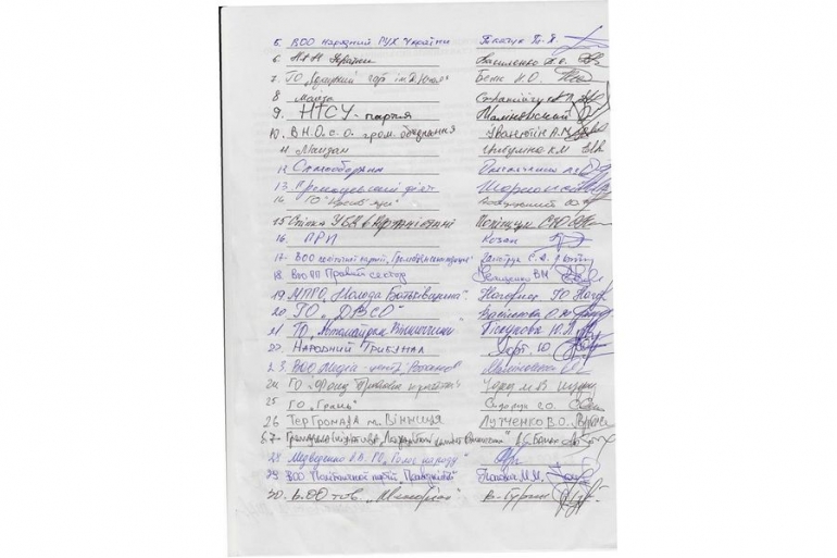 Союз реваншистів провокує вінничан на Майдан