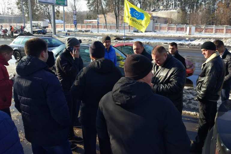 пікет автомобілістів у Вінниці фото