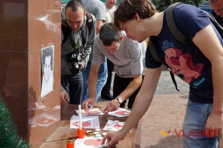 вшанування пам'яті Георгія Ґонґадзе у Вінниці фото