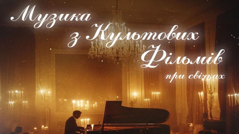 Концерт &laquo;Музика з культових фільмів при свічках&raquo; 12 квітня вперше у Вінниці