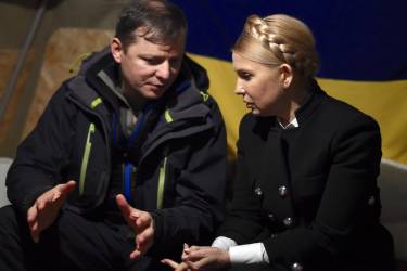 Юлія Тимошенко та Олег Ляшко фото