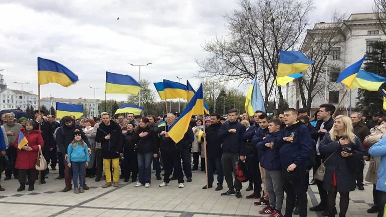 В Краматорську організували патріотичну акцію &laquo;За єдність України&raquo;