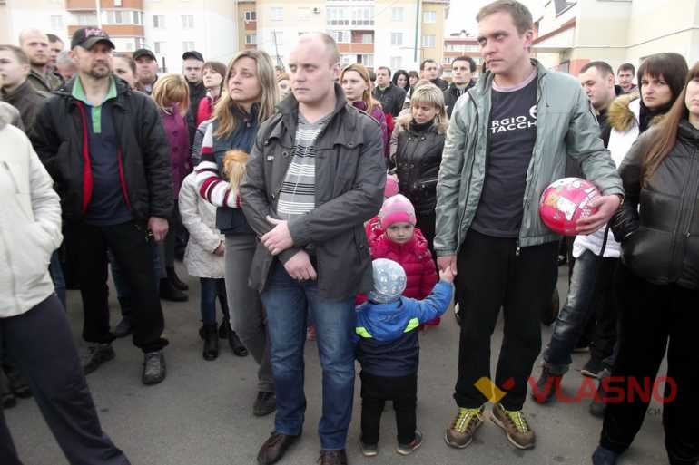 протест мешканців мікрорайону Академічний у Вінниці фото