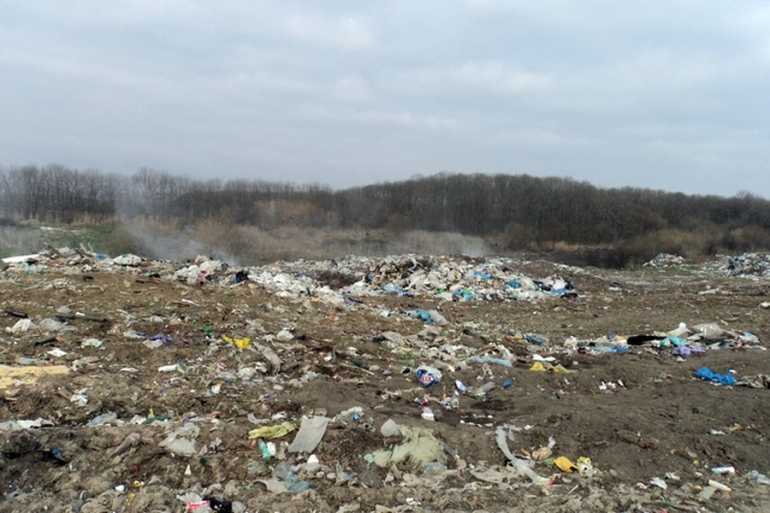 горів смітник фото