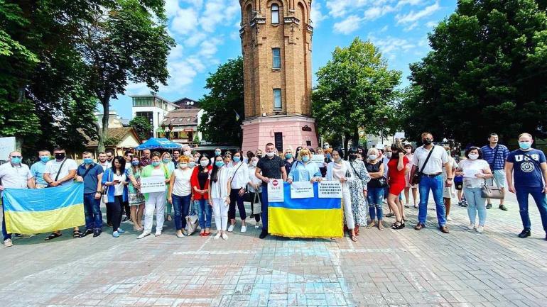 У Вінниці пікетували рієлтори через новий законопроєкт
