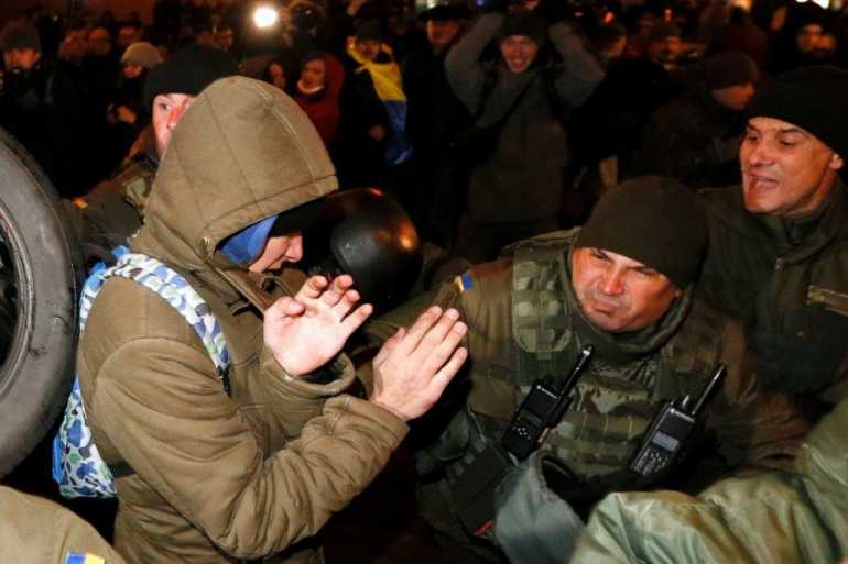 протест на підтримку блокади окупоканих територій фото