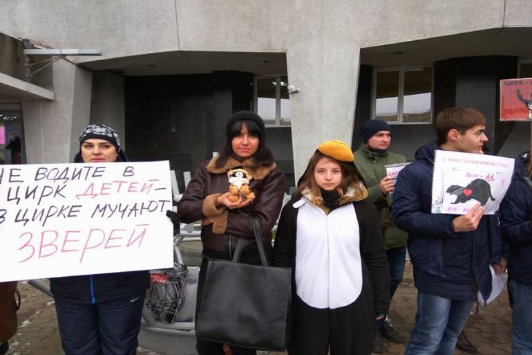 Тварини не клоуни: дніпряни влаштували мітинг за цирк без тварин