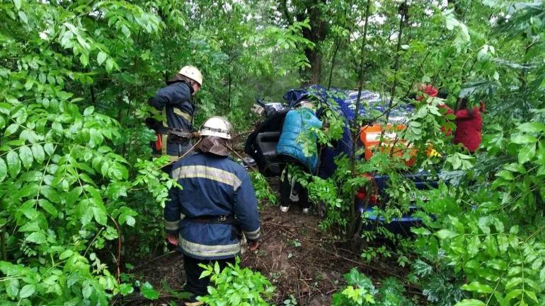 На Вінниччині авто вилетіло на узбіччя дві жінки постраждали
