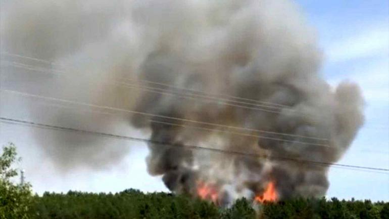 У Ямпільському районі селяни з відрами та лопатами гасили понад три гектари соснового лісу