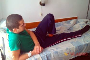 боєць АТО у вінницькому шпиталі фото