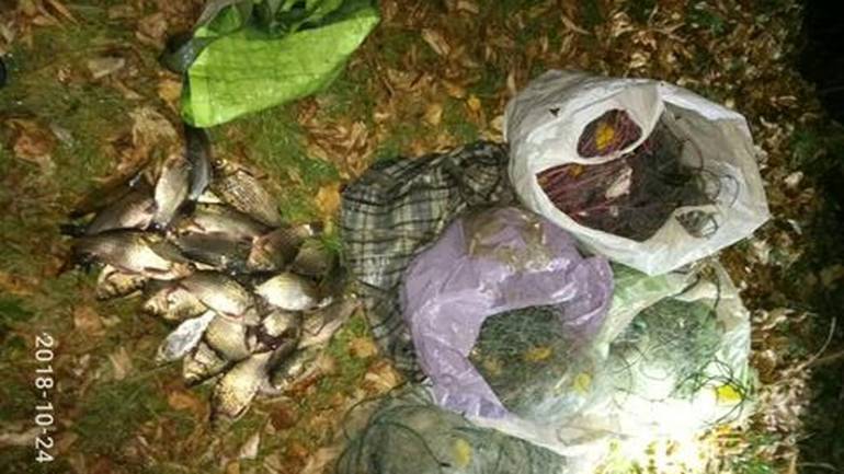 На Вінниччині зафіксували незаконний вилов риби сітками