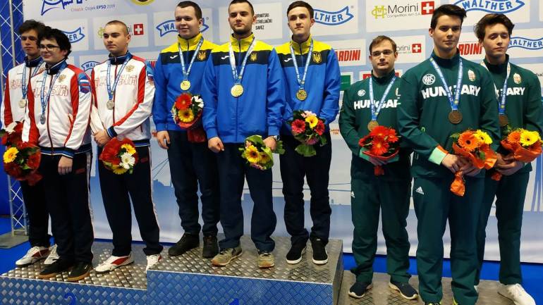 золото вінничан з кульової стрільби в Хорватії фото